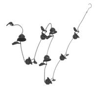 IWOWHERO Chaîne Pluie Fer Forgé avec Oiseaux Mobiles pour Gouttière Décoration Jardin Extérieur Installation Facile et Ambiance Apaisante pour Terrasse et Jardin