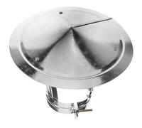 IWOWHERO Chapeau de Cheminée Extérieur Robuste Couvre Vent et Pluie Protection Fiable pour Conduit de Ventilation Installation