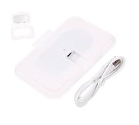 IWOWHERO Chauffe-lingettes Portatif USB pour Bébé, Blanc, Compact et Portable, Chauffage Rapide, Compatible Lingettes Humides, Maison et Voiture, Usage Bébé, Design 1 Unité