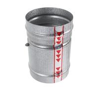 IWOWHERO Clapet Anti-retour pour Conduit 10 Cm en Acier Galvanisé, Dispositif Anti-refoulement Unidirectionnel Insérable, Amortisseur de Ventilateur pour Salle de Bain, la Cuisine