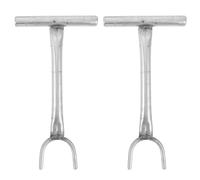 IWOWHERO Clé à Robinet en Fer 27 Cm - Clé de Serrage pour Vanne D'eau 3 Cm 5 Cm - Outil de Coupure Compteur D'eau Portable pour Plomberie et Arrêt D'urgence