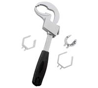 IWOWHERO Clé Multifonctionnelle Réglable à Double Extrémité, Petite Clé à Molette pour Plomberie, Poignée Courte, Adaptée aux Espaces Restreints, pour Robinetterie et Évier Encastré