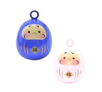 IWOWHERO Cloche Suspendue Bleu Accessoire De Décoration Japonaise Cloche Porte DIY Pendentif pour Sac À Costume Bracelet Festif