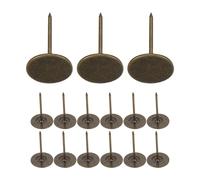 IWOWHERO Clous de Tapissier à Tige Longue 30 MM Tête Plate Ronde Métallique Finition Bleu Antique Lot de 100 Pièces Punaises Longues Décoratives pour Meubles Canapés Têtes de Lit et