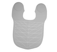 IWOWHERO Collier Guide Coupe Cheveux Silicone Agrandi et Allongé Protection Complète Cheveux et Peau Lavable et Accessoire Coiffure Professionnel pour Salon et Domicile Gris