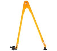 IWOWHERO Compas mathématiques de géométrie en plastique orange avec ventouse et design léger pour démonstration pédagogique tableau blanc ou noir