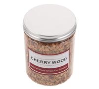 IWOWHERO Copeaux de Bois de Cerisier Naturels pour Fumage - 125 G Moyen - Morceaux pour Barbecue et Cocktails en Plein Air Fumée Aromatique pour Viande Volaille Poisson et Mixologie