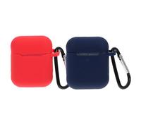 IWOWHERO Coque Antichoc Compatible Silicone pour Écouteurs sans Fil, Lot de 2 Étuis Crochet, Protection Renforcée pour Usage Extérieur et Voyages