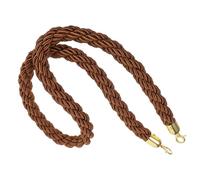 IWOWHERO Corde de Barrière Tressée en Chanvre Crochet Doré - Corde de Sécurité 1 Mètre pour Gestion de Foule les Hôtels et Théâtres