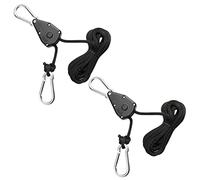 IWOWHERO Cordes Suspendre Robustes pour Lampe de Croissance 2 Pièces en Nylon et Alliage de Zinc Réglables en Hauteur Position de Verrouillage pour Jardin et Serrage