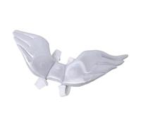 IWOWHERO Costume pour Chat Halloween en Tissu Blanc Forme d'ailes Célestes, Confortable et Facile à Enfiler, pour Décorations d'halloween et Vêtements d'hiver pour Animaux
