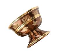 IWOWHERO Coupe D'offrande Bouddhiste en Cuivre Petit Format, Bol à Eau Bénite Traditionnel, Récipient à Eau du Temple, Coupe Culte Résistante pour Usage Domestique et Religieux, Réservoir