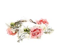 IWOWHERO Couronne De Fleurs Artificielle Pour Mariage Diadème Élégant Pour Noces Fête Ou Plage Accessoire Chic Pour Mariée Et Demoiselles Honneur