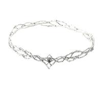 IWOWHERO Couronne Décorative Élégante pour Mariage et Fête Serre-tête Métal Luxueux pour Coiffure de Princesse Accessoire de Tête Délicat pour Cosplay et Cérémonie