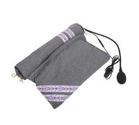 IWOWHERO Coussin Chauffant USB Nuque avec Remplissage D’Armoise Pure Oreiller Cervical Gonflable et Détachable Support Relaxant Multi-Usage pour Voyage Bureau et Sommeil Réparateur