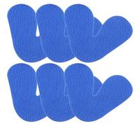 IWOWHERO Coussinet Nasal en Polyester Bleu 6 Pièces Nasale Professionnelle Réglable et Confortable Accessoire Compact Anti-Marques pour Usage Quotidien et Port de Masque