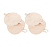 IWOWHERO Coussinets Anti-transpiration pour Aisselles en Polyester Beige, Absorbants et Compacts, Lot de 4 Pièces Lavables pour Protection Vêtements