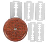IWOWHERO Couteau à Acier Inoxydable avec Lames de Découpe pour Trancher et Graver Motifs Outil de Cuisine et Facile à Nettoyer Kit avec Lames Colorées