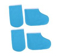 IWOWHERO Couvre-pieds En Cire De Paraffine Et Accessoires De Thérapie à La Paraffine 1 Lot Taille Unique Maintien Chaleur Pour Mains Et Pieds Soins Spa à Domicile Kit Doublé Coton Bleu Foncé