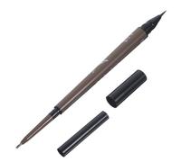 IWOWHERO Crayon Sourcils Liquide Double Embout Teinture Sourcils Marron Maquillage Femme Longue Tenue Et Précis Résistant à Eau Brosse Flexible Et Fonction Multi-usage