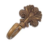 IWOWHERO Crochet Mural Vintage pour Manteaux et Vestes, Finition Fleur Jaune Antique, Grosse Taille, en Métal Robuste, Cintre Mural Décoratif pour Salle de Bain et Entrée