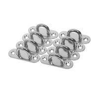 IWOWHERO Crochets à Œillet en Acier Inoxydable 60X20 MM Lot de 8 Supports Résistants Anti-Corrosion pour Tissu d'Ombre Fixation Murale et Plafond Usage Intérieur et Extérieur Charge