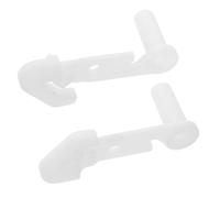 IWOWHERO Crochets de Verrouillage pour Porte de Réfrigérateur en Plastique, Butées de Charnière Droite et Gauche, Support Robuste de Remplacement, Accessoires pour Congélateur et