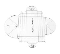 IWOWHERO Curved Sewing Rulers Acrylique Transparente Outil de Couture pour DIY Sewing Projects et Drawing avec Versatile Application et Multiple Use