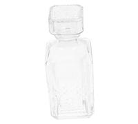 IWOWHERO Décanteur à Vin Verre Transparent avec Couvercle Carafe Aérateur Forme de Diamant pour Whisky Vodka et Récipient Polyvalent pour Dégustation et Service