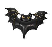 IWOWHERO Décoration de Chauve-Souris Gonflable Ballons gonflables de Chauve-Souris Fournitures de fête d'halloween Film d'aluminium Noir
