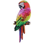 IWOWHERO Décoration Murale Oiseau en Perroquet Ornement Mural Simulé pour Intérieur et Extérieur Décoration de Jardin d'Art en Accueil et Bureau Style Élégant