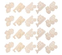 IWOWHERO Découpes en Bois à Peindre 45 Pièces - Formes de Voitures en Bois Brut pour Loisirs Créatifs - Véhicules Non Finition à Décorer pour Anniversaire Décoration DIY Activité