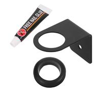 IWOWHERO Distributeur Mural en Acier Inoxydable pour Savonnette et Shampoing Support Porte-Flacon Compact Anneau Anti-Glisse Installation sans Perçage Salle de Bain et Toilettes