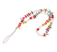 IWOWHERO Dragonne pour Téléphone Femme Multicolore en Perles et Pierres Éclatantes Breloques Kawaii Décoratives Accessoires pour Téléphone Portable Pendentif Mignon pour Paquet et Coque