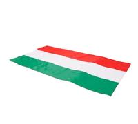 IWOWHERO Drapeau Hongrois 90x150 Cm en Polyester Résistant aux UV Œillets Renforcés, Grand Drapeau Extérieur pour Décoration de Jardin, Maison et Événement Sportif
