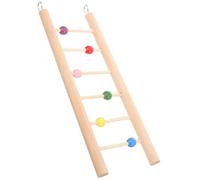 IWOWHERO Échelle en Bois pour Perroquets et Mini-Macaws, d'escalade pour Oiseaux avec Apparence Élégante, Utilisable en Cage et pour Dressage