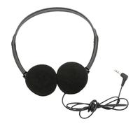 IWOWHERO Écouteurs Filaires Noirs avec Prise Jack 3,5 Mm, Casque Antibruit Léger en Plastique, Casque Audio Pc, Guitare et Jeux Vidéo, Son Stéréo Haute Performance, Compatible Téléphone