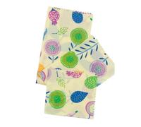 IWOWHERO Emballages Alimentaires Lot de 3 Pièces la Cire d'abeille Réutilisables en Coton pour Conservation des Fruits Frais et Fromage Design Créatif Aléatoire pour Couleur Aléatoire