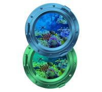IWOWHERO Ensemble Dautocollants Muraux Animaux Marins Autocollants Marins Pour Chambre À Coucher Salon Décalcomanies Décoratives En Pvc