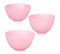 IWOWHERO Ensemble De 3 Bols De Mélange Pour Masques Faciaux En Silicone Pour Soins De La Peau Non Faciles À Nettoyer Portables
