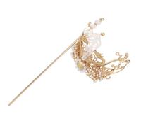 IWOWHERO Épingle à Cheveux Chinoise Ancienne Alliage Coiffure Hanfu Style Song Couronne Traditionnelle pour Chignon Accessoire Solide et Raffiné pour Festival Chinois et Cosplay