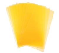 IWOWHERO Feuilles Alvéolées Économisant du Temps Construction Production de Miel en Apiculture 10pcs en Cire Naturelle Orange pour Fondation de Ruche