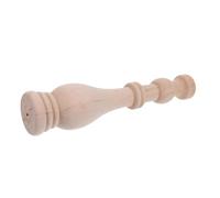 IWOWHERO Finial Bois Massif Décoratif pour Lit et Escalier Ornement Européen Non Fini pour Poteaux de Lit Chapeau de Poteau et Personnalisable