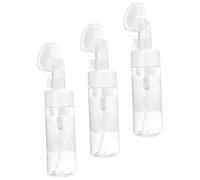 IWOWHERO Flacons Mousseurs Brosse 3 Pièces 150 Ml Transparent Pet Distributeur Mousse Visage Voyage Multifonction Nettoyant Visage Soins Corporels