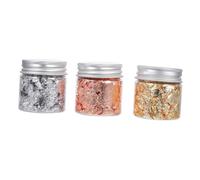 IWOWHERO Flocons Dorés pour Décoration Ongles Kit Nail Art Studs Gilding Foil DIY Manucure Éclats Brillants Bouteilles pour Salon et Usage Domestique