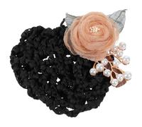 IWOWHERO Foulard Chignon Fleurs Femme Accessoire De Coiffure Élégant Pour Hôtesses Et Danseuses Filet à Cheveux Avec Décoration Confort Et Style Au Quotidien