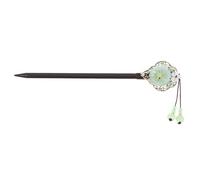 IWOWHERO Fourche à Cheveux des Coutumes Anciennes en Bois Fleur Simulée, Accessoire Décoratif et Fixant pour Coiffure Traditionnelle Chinoise Lors de Festivals Style Plusieurs styles