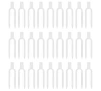 IWOWHERO Fourches de Fixation pour Fraisiers en Plastique Transparent 5 CM Accessoires de Jardinage pour Plantes D’Intérieur et Extérieur Lot Multifonction 2 Kg Tuteurs et Clips pour