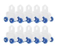 IWOWHERO Galet de Rechange pour Rideau 20 Pièces en Plastique Roulettes Silencieuses pour Fenêtres et Portes Coulissantes