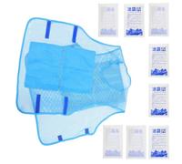 IWOWHERO Gilet de Refroidissement Léger avec Blocs de Glace Réutilisables Veste Rafraîchissante Réglable pour Hommes et Femmes Soulagement Rapide Chaleur pour Activités Plein Air et